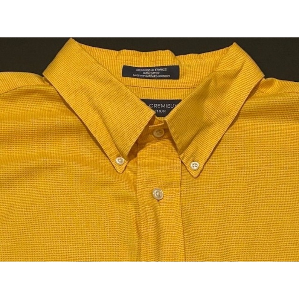 Daniel Cremieux Mens Italian Fabric Casual Short Sleeve Buttoned Shirt - Size XL